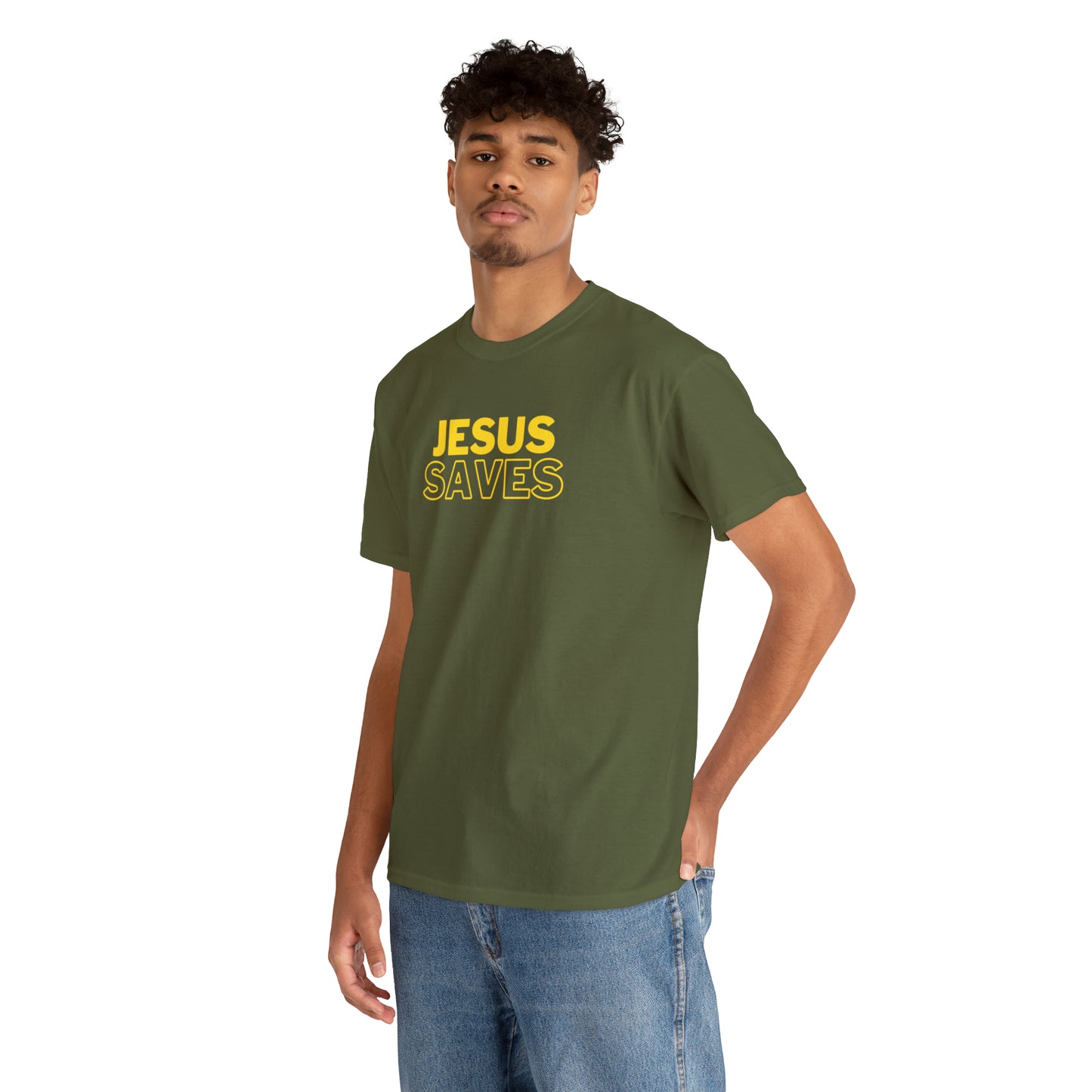 "Jesus Saves" Christian T-Shirt - Faithful Apparel