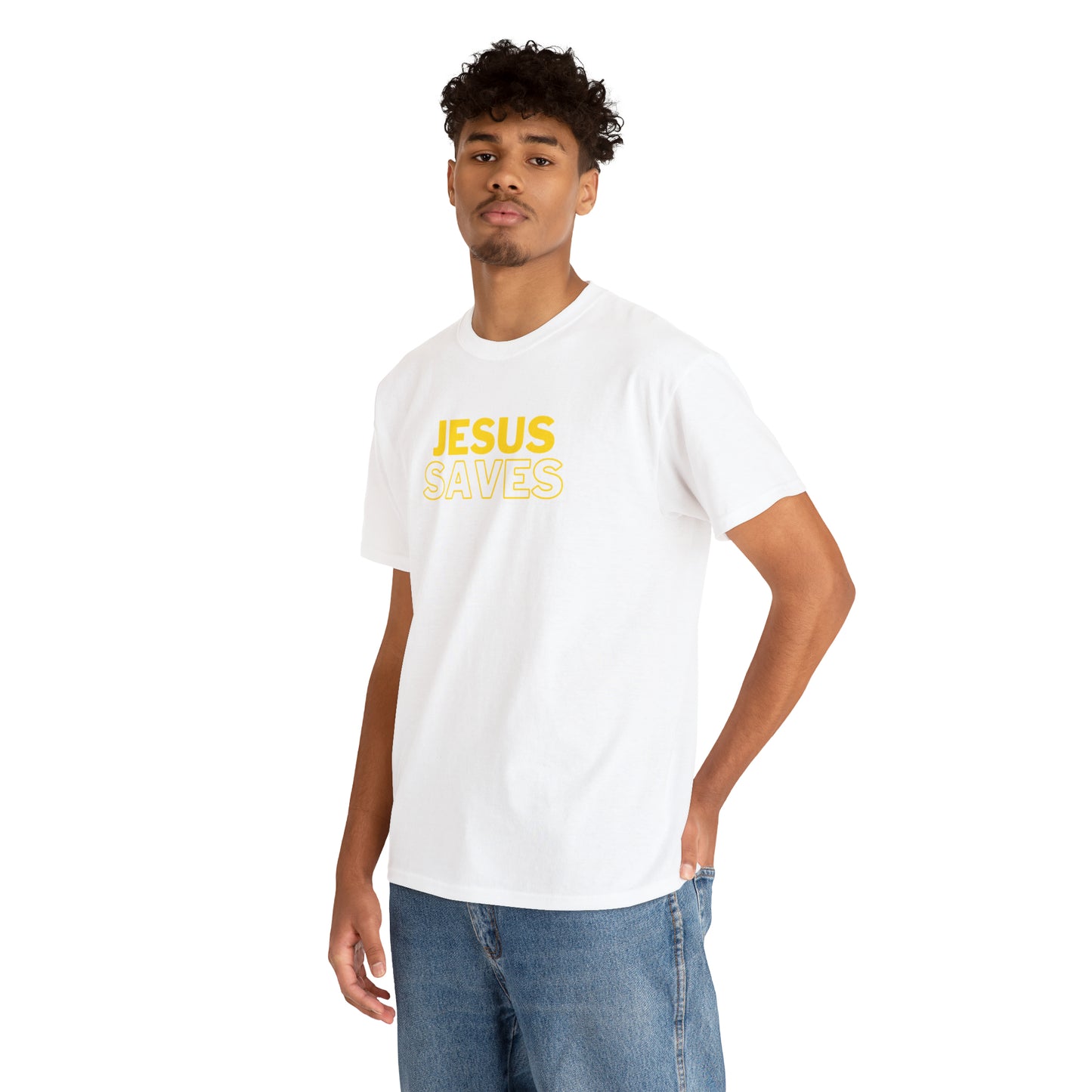 "Jesus Saves" Christian T-Shirt - Faithful Apparel