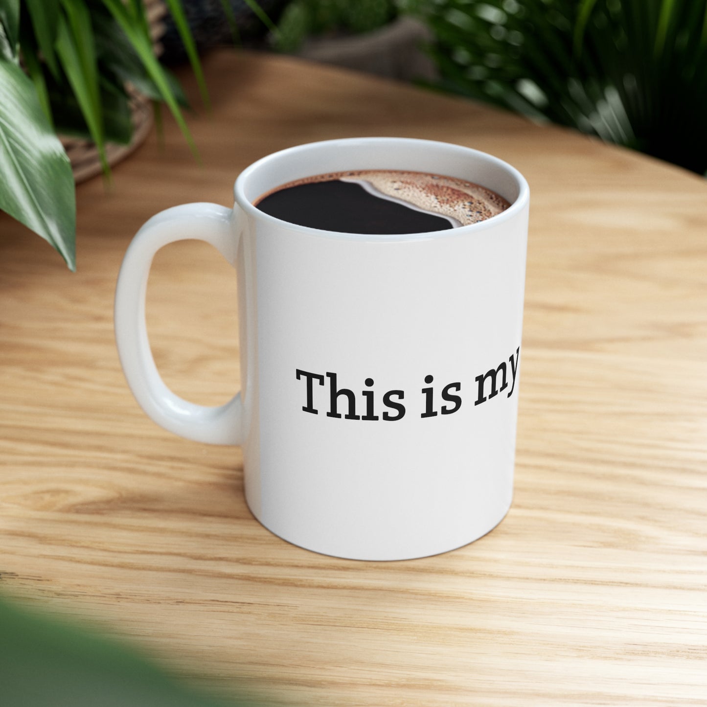 "This is My Fasting Cup" Ceramic Mug - 11 oz