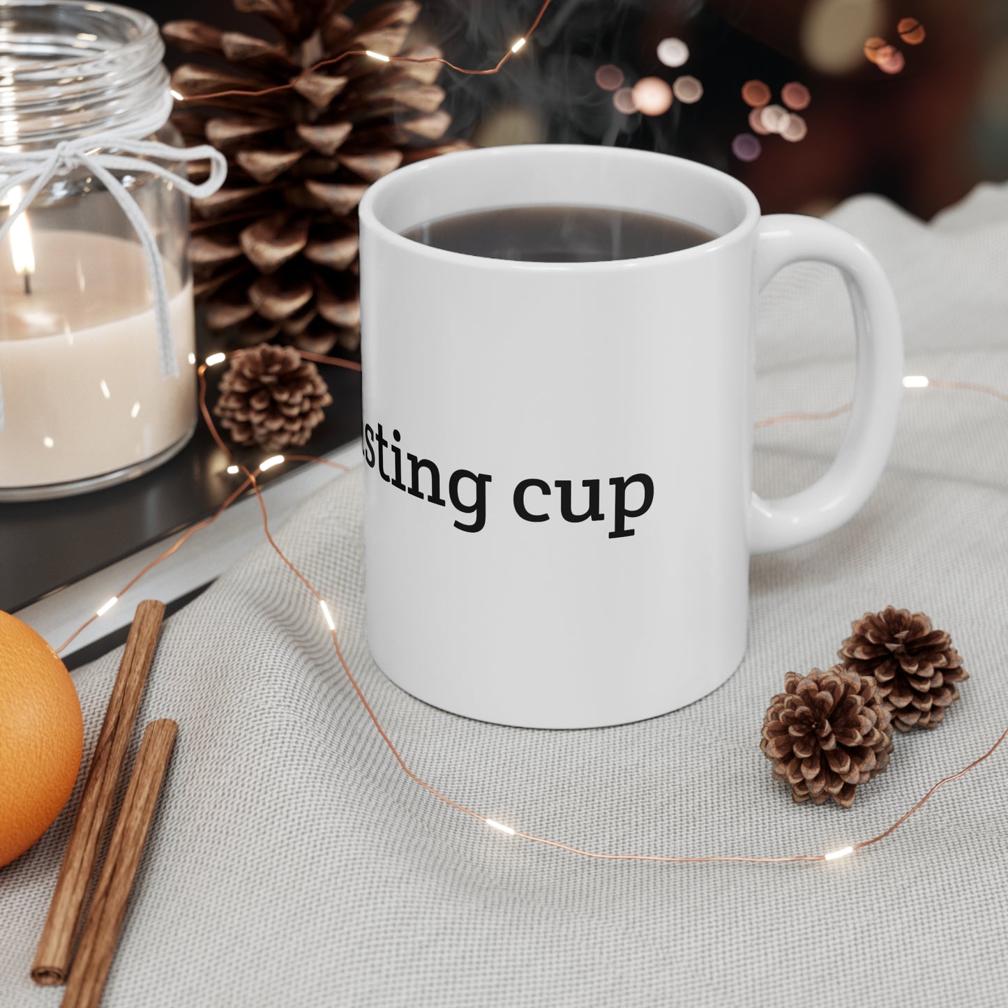 "This is My Fasting Cup" Ceramic Mug - 11 oz