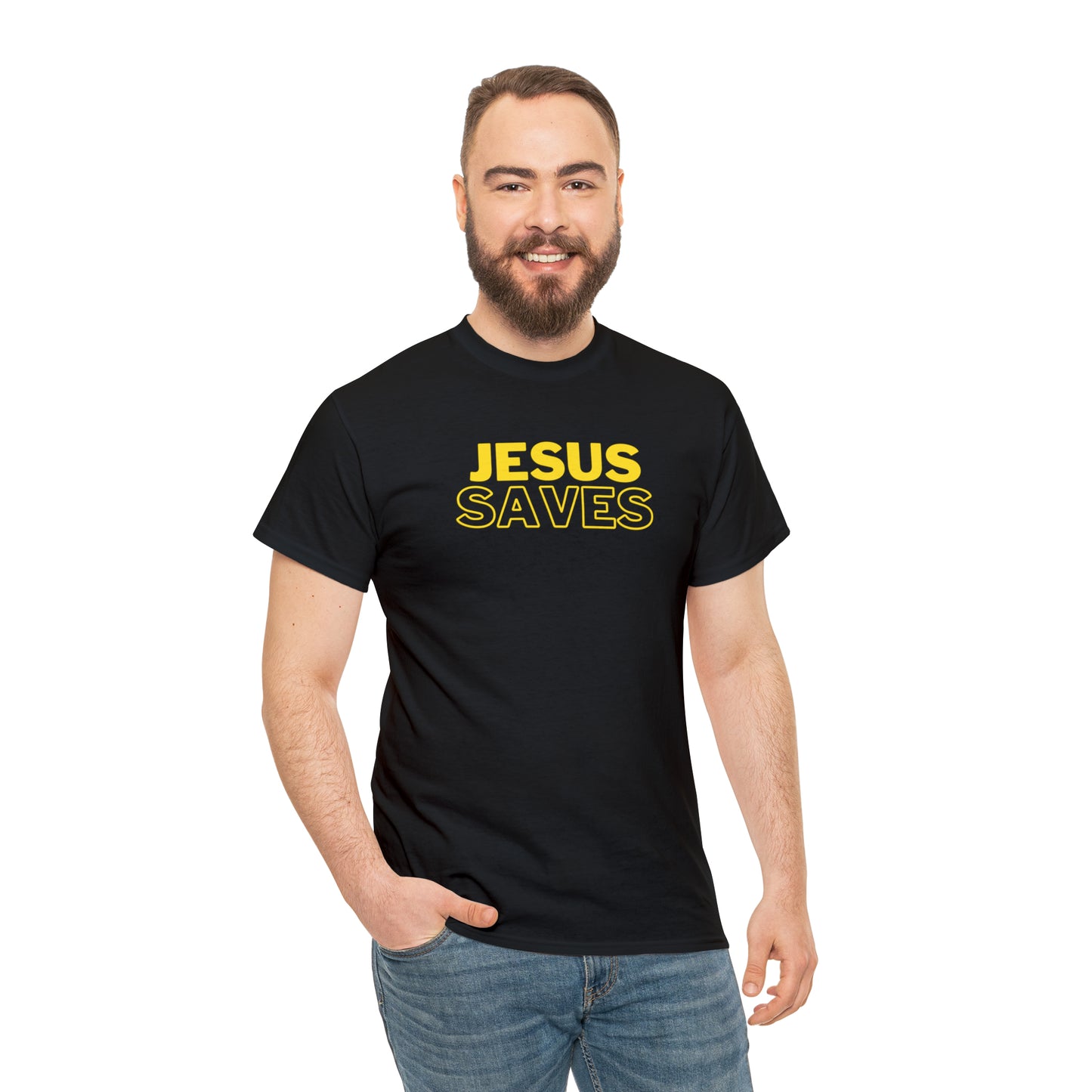 "Jesus Saves" Christian T-Shirt - Faithful Apparel