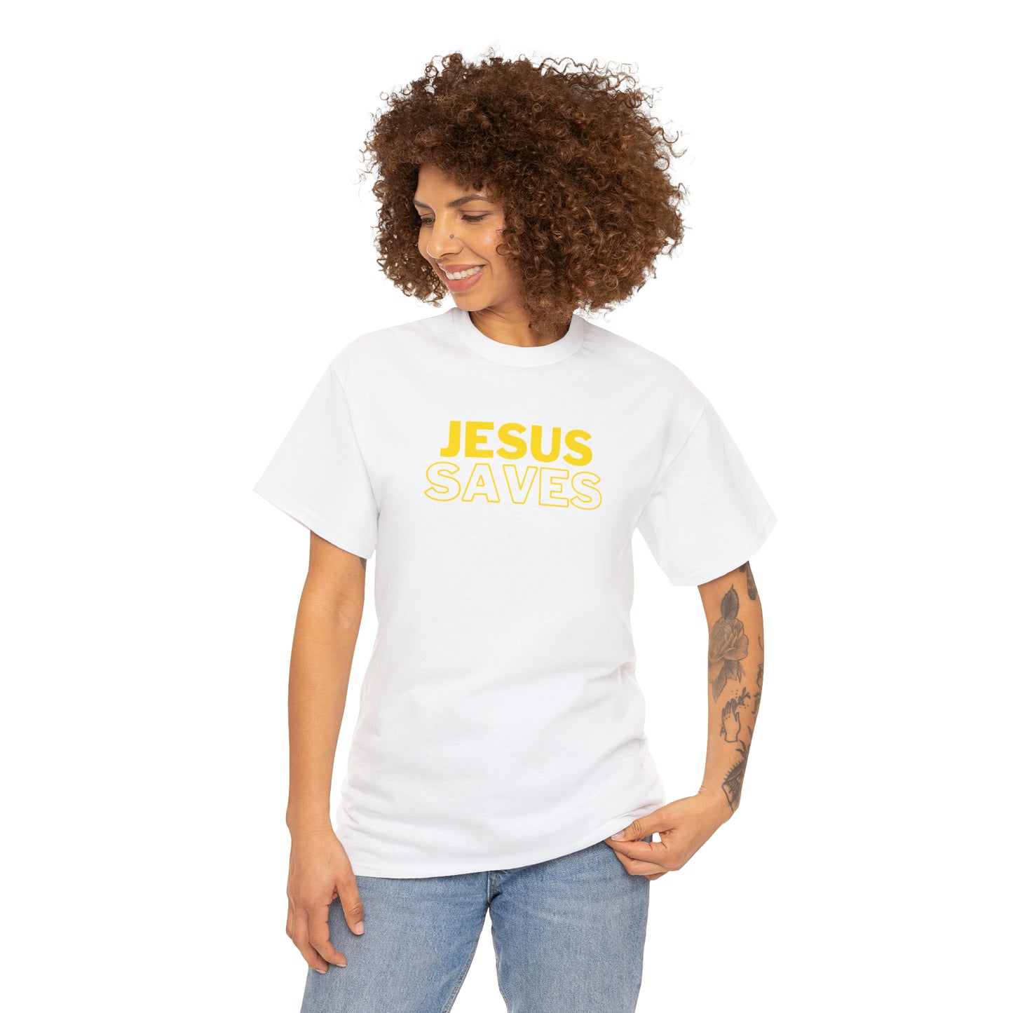 "Jesus Saves" Christian T-Shirt - Faithful Apparel