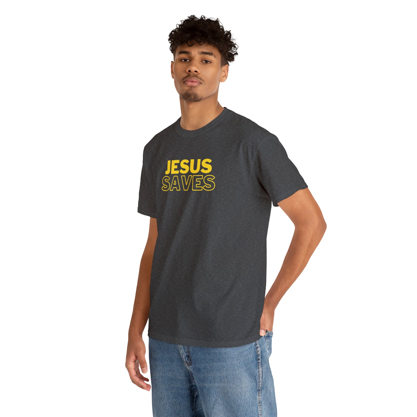 "Jesus Saves" Christian T-Shirt - Faithful Apparel