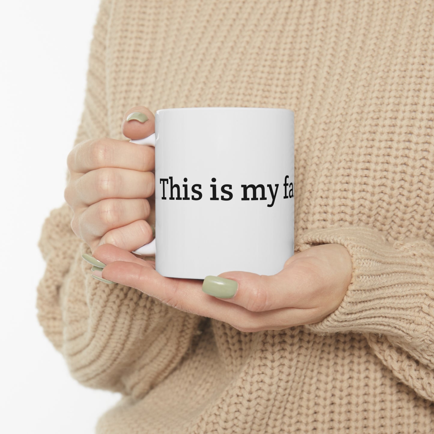 "This is My Fasting Cup" Ceramic Mug - 11 oz