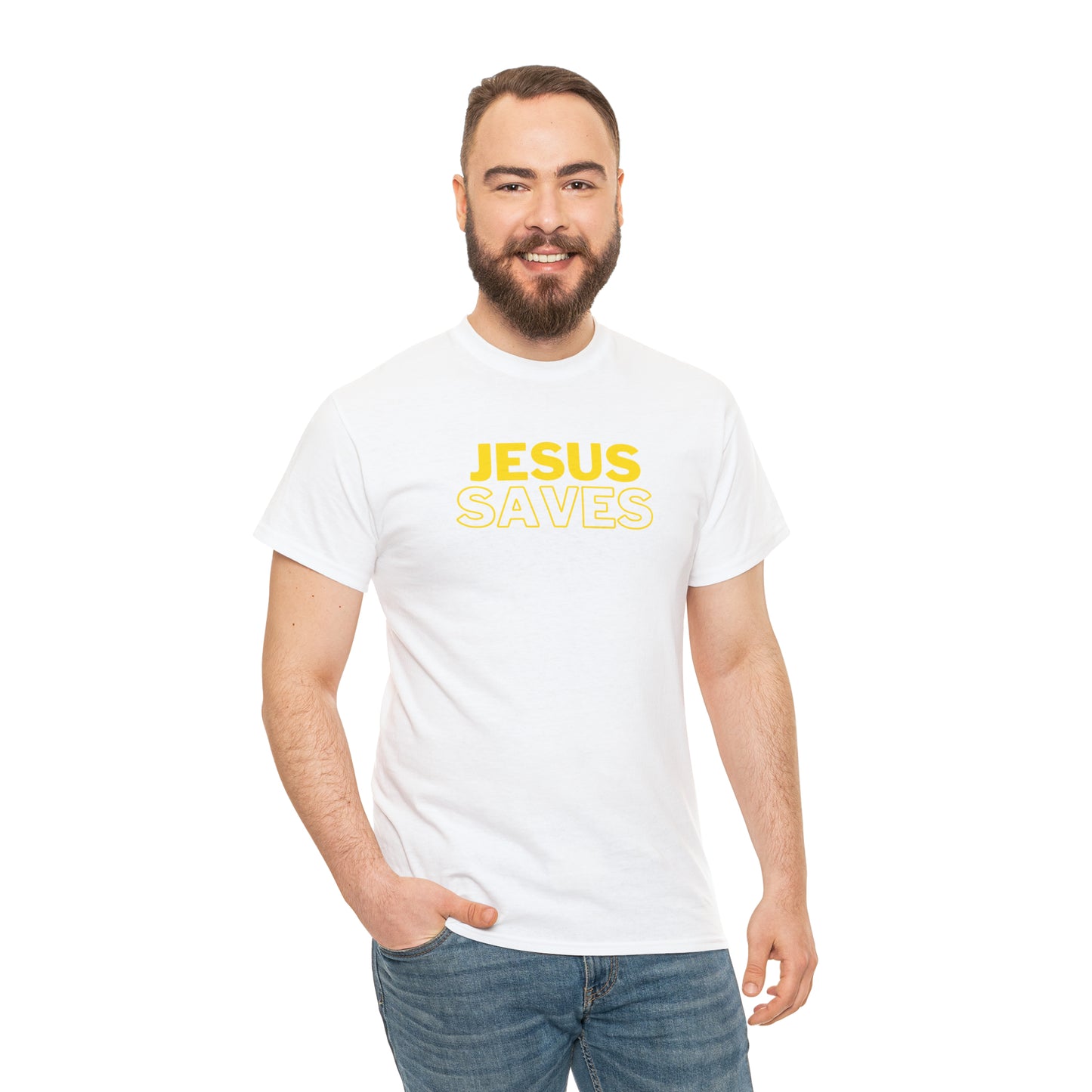 "Jesus Saves" Christian T-Shirt - Faithful Apparel