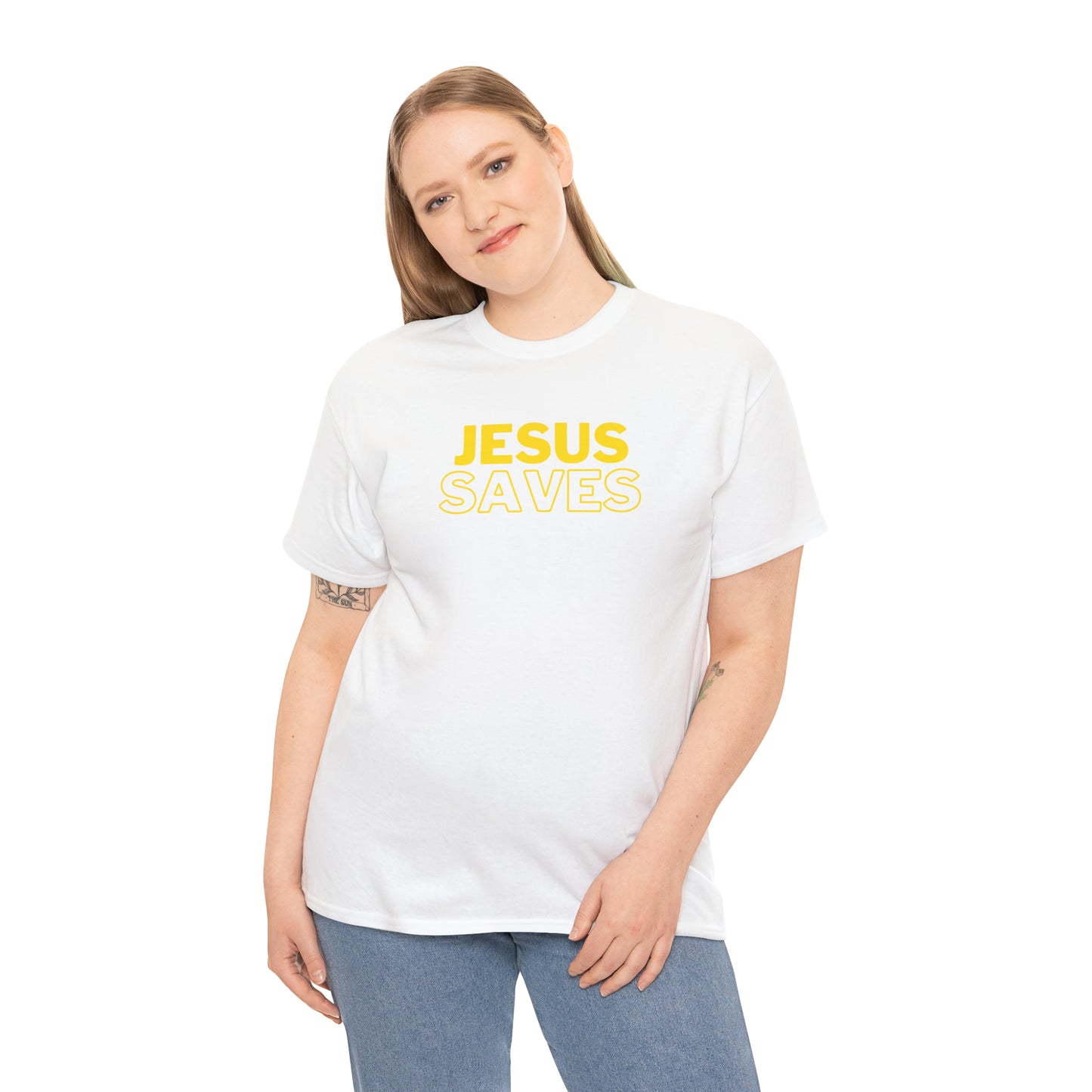 "Jesus Saves" Christian T-Shirt - Faithful Apparel