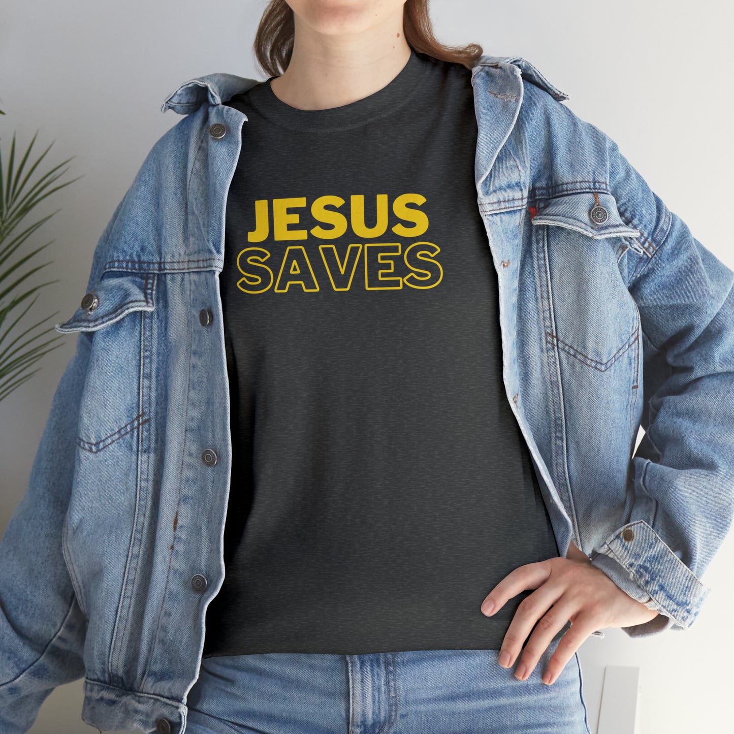 "Jesus Saves" Christian T-Shirt - Faithful Apparel